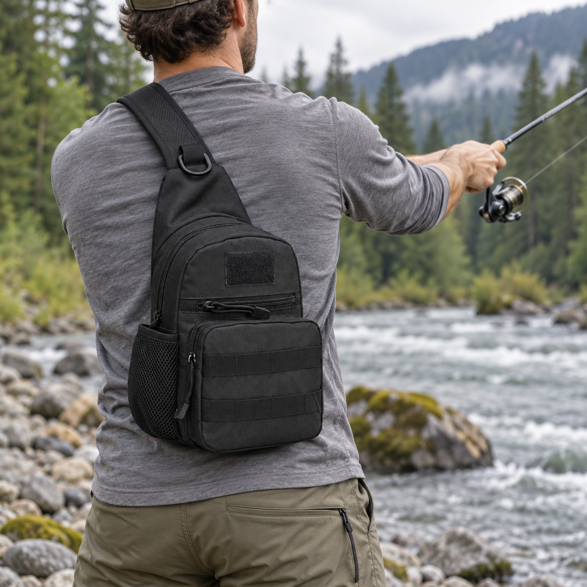Trekker MOLLE Fishing Shoulder Bag