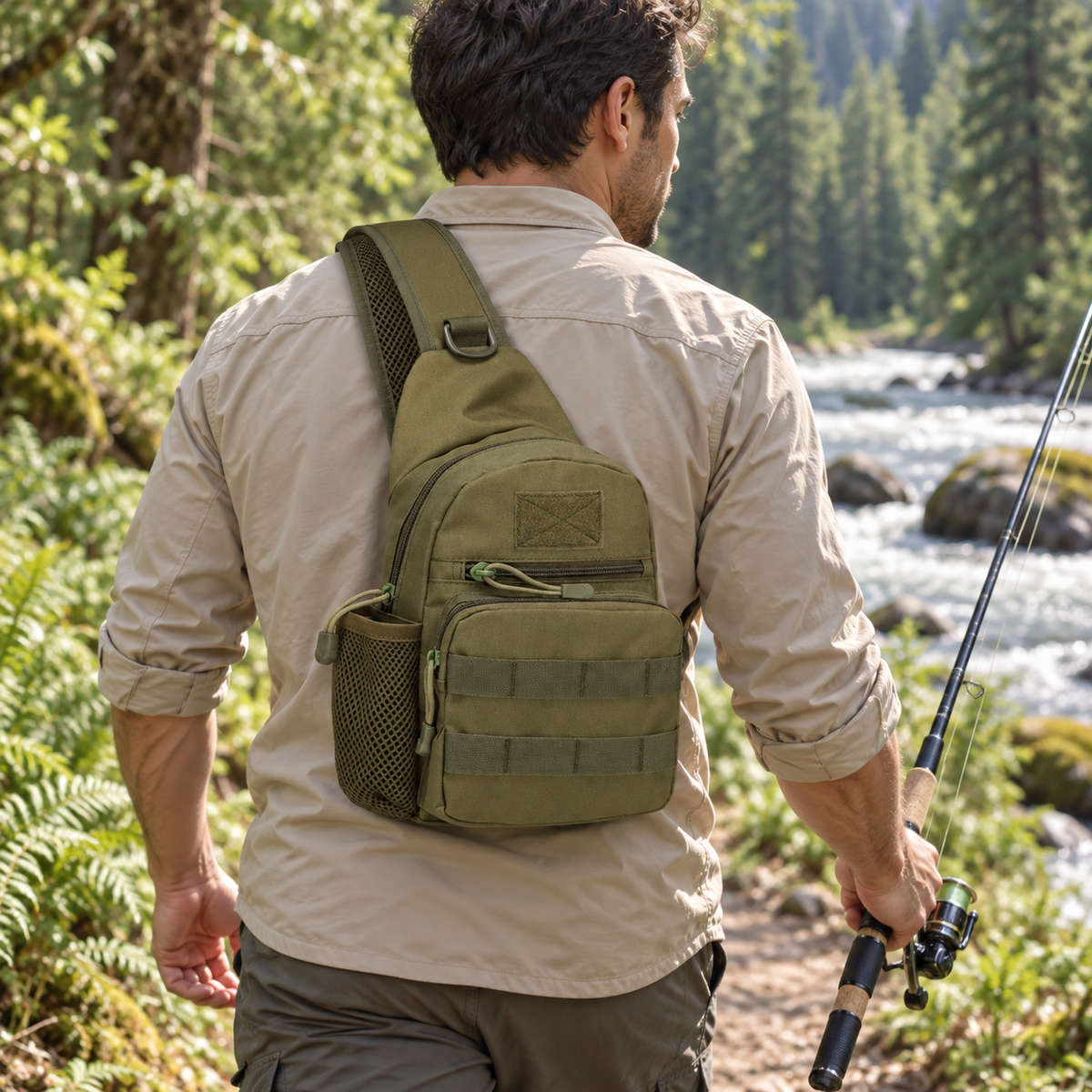 Trekker MOLLE Fishing Shoulder Bag