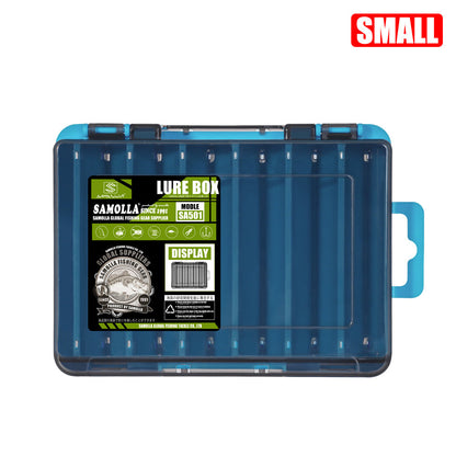 Small blue double-sided lure box