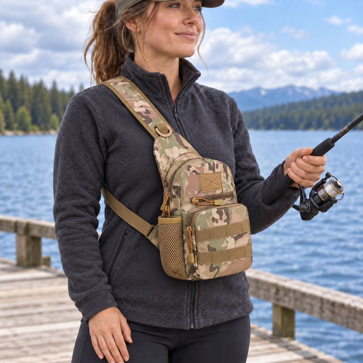 Trekker MOLLE Fishing Shoulder Bag