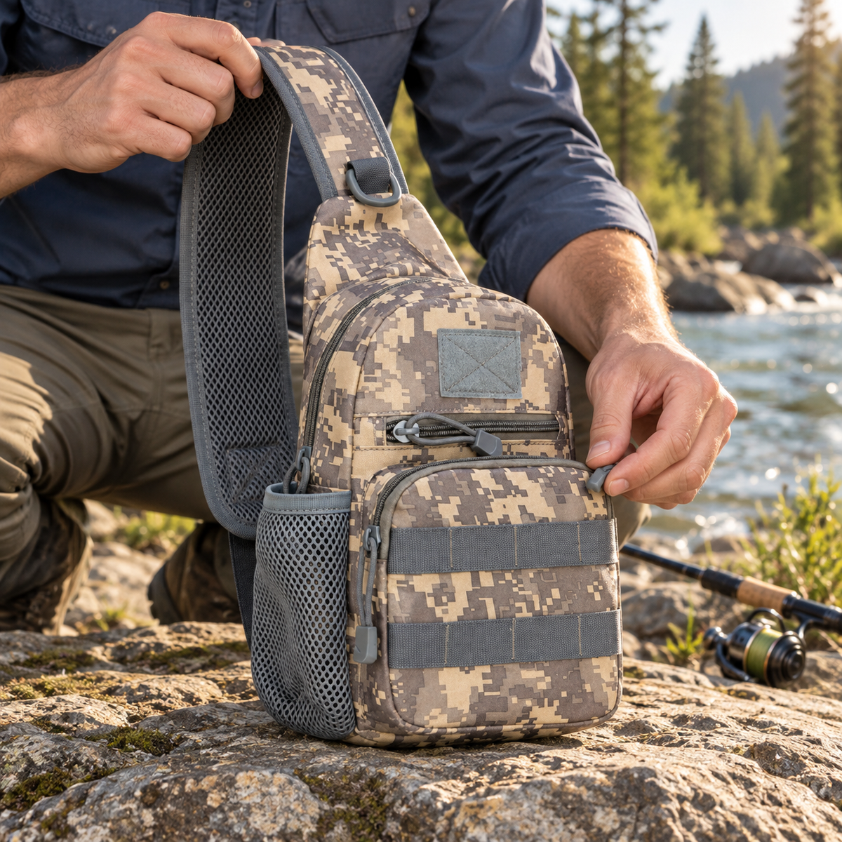 Trekker MOLLE Fishing Shoulder Bag
