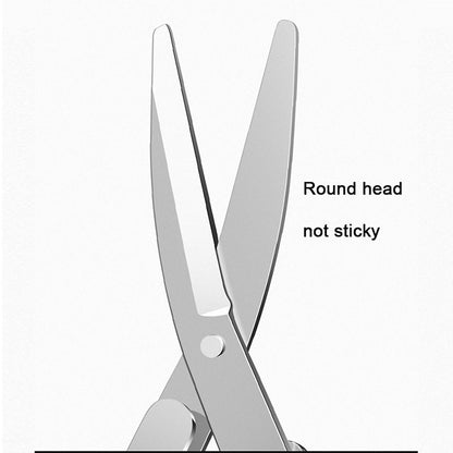 Close-up of the folding scissors' blade tips