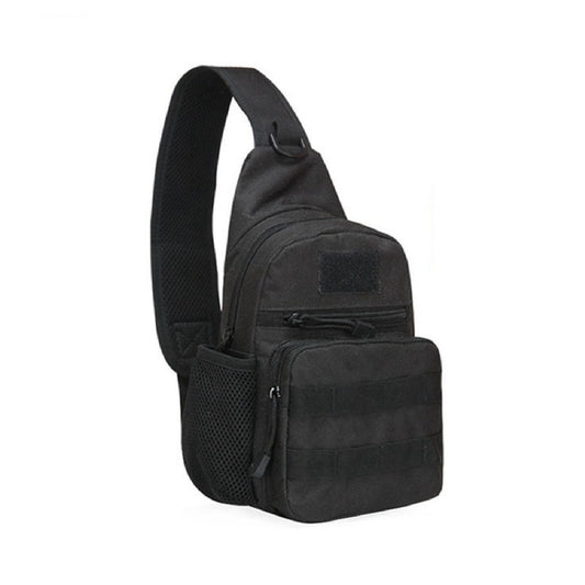 Black Trekker MOLLE fishing shoulder bag with single shoulder strap